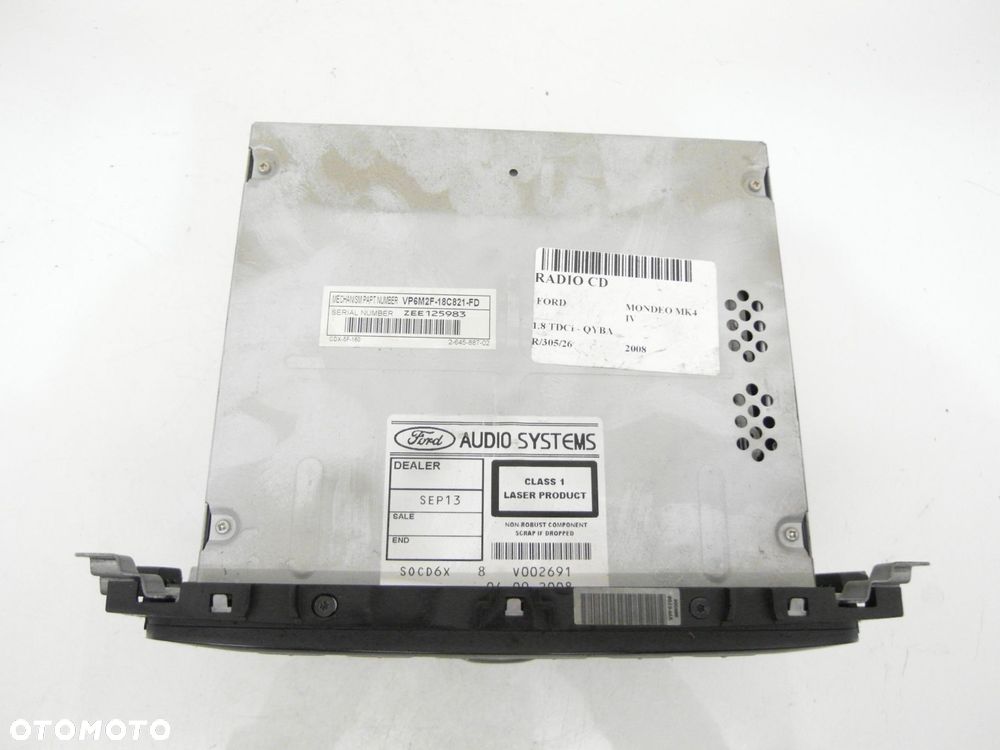 RADIO FORD MONDEO MK4 IV 7S7T18C939DB + KOD - 8