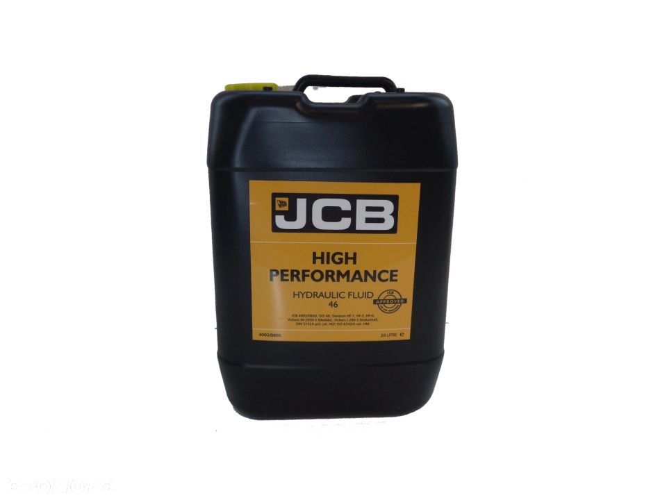 Olej hydrauliczny JCB HP 46 - 20L JCB 4002/0845 ORG rozlewany z mausera - 1