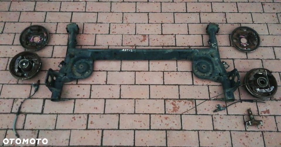 Belka tylna oś ośka zawieszenie zawiesie tył  sanki sanie Chevrolet MATIZ czop koła łożyska - 4