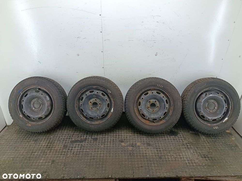 FELGI STALOWE KOMPLET 14 Z OPONAMI SKODA FABIA I FL 6Q0.601.027R - 1
