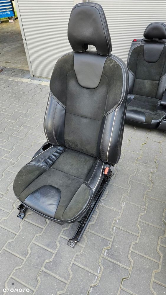 FOTELE FOTEL KANAPA TYŁ KOMPLET PÓŁSKÓRA VOLVO V40 II RDESIGN R-DESIGN - 4