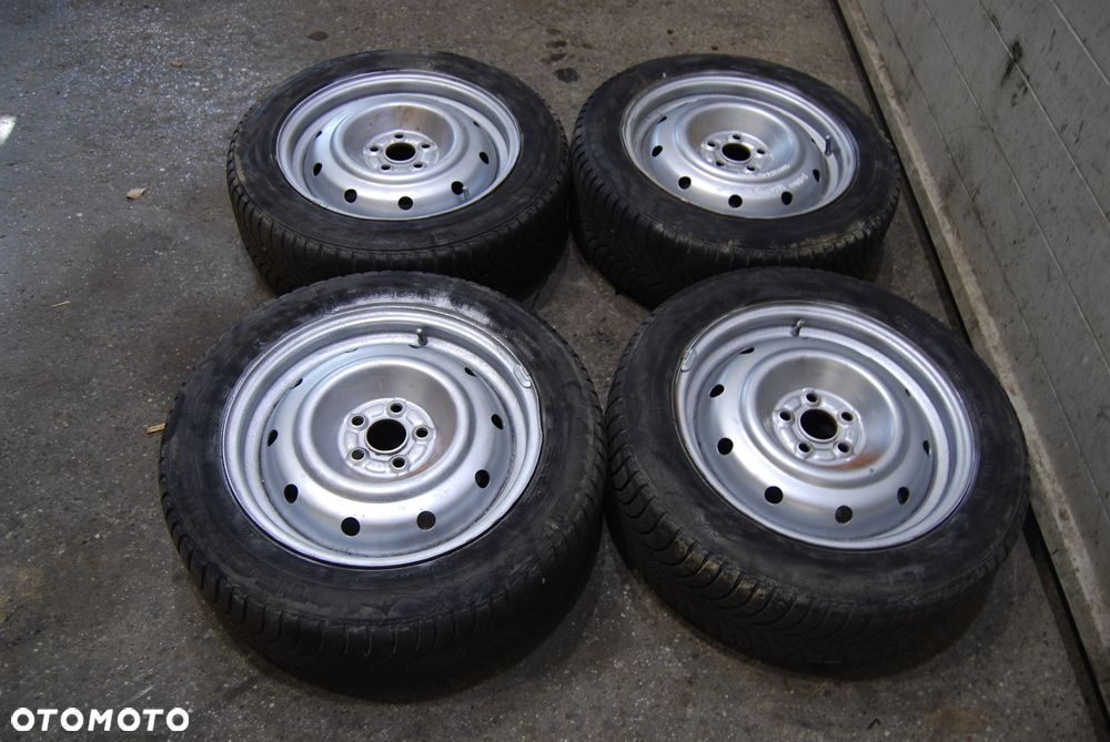 FELGI STALOWE + OPONY ZIMOWE 205/55R16 5X114 ET55 SUBARU LEGACY IV LIFT NISSAN - 2