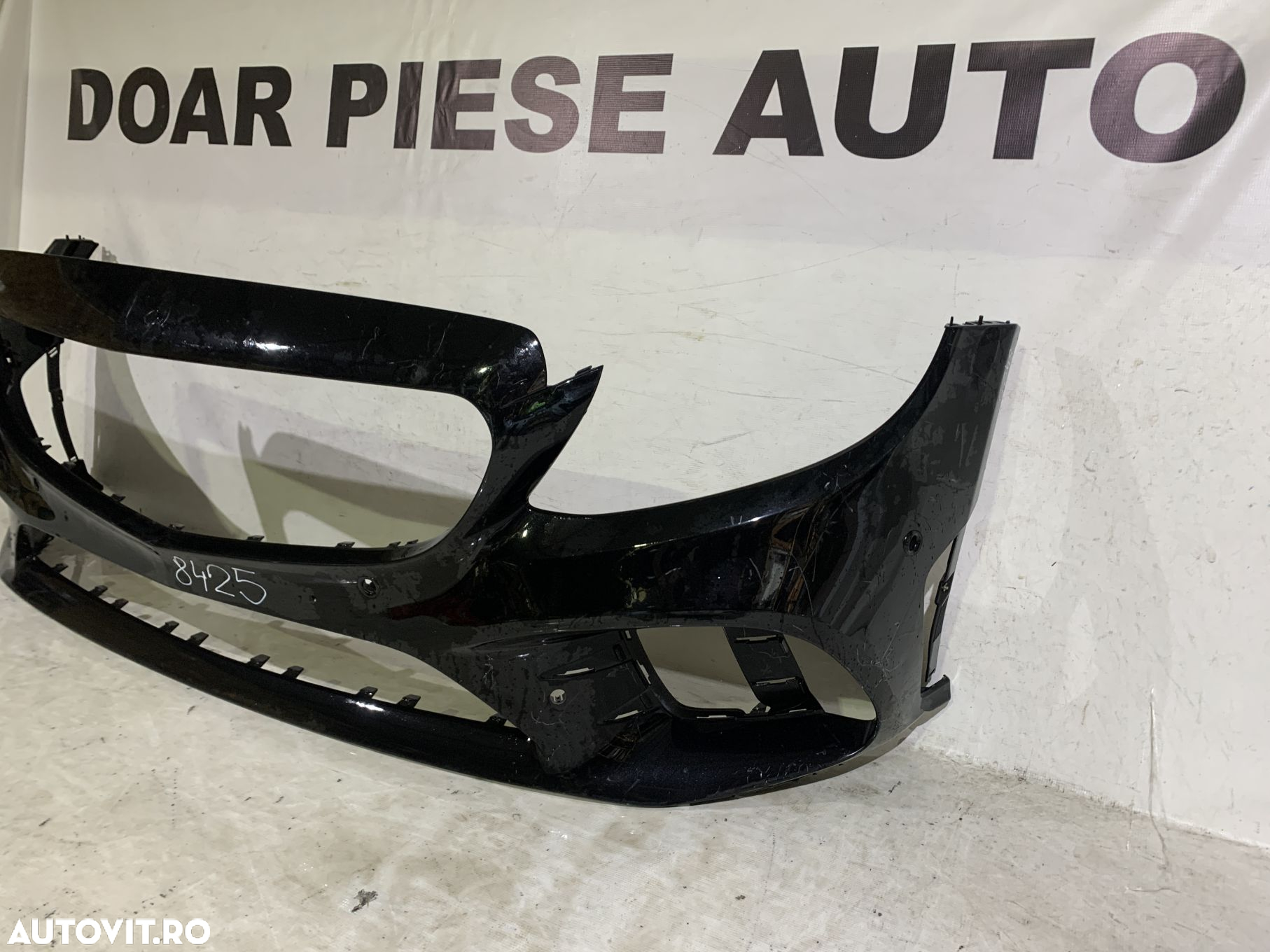 Bara fata Mercedes C-Class AMG, W205, facelift, 2018, 2019, 2020, 2021, cod origine OE A2058856002, cu gauri pentru senzori de parcare (6). - 2