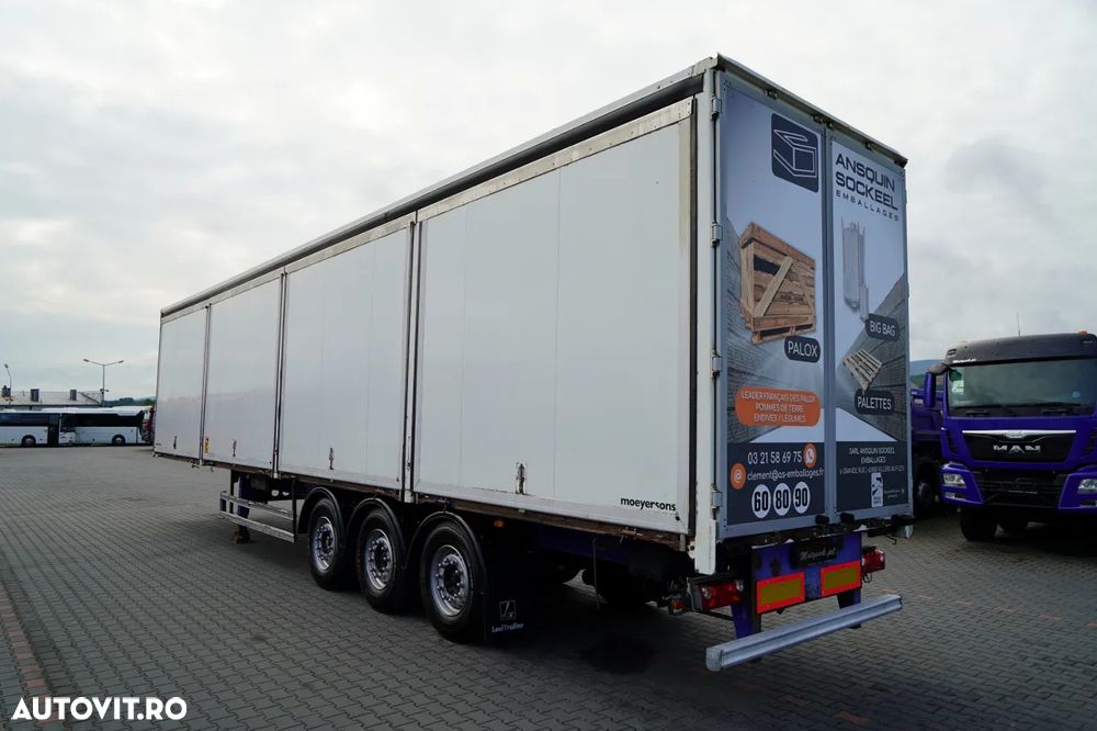 LeciTrailer / SEMIREMORCĂ FURGON / PODEA REZISTENTĂ (HEAVY-DUTY) / LATERALE CU DESCHIDERE / - 4