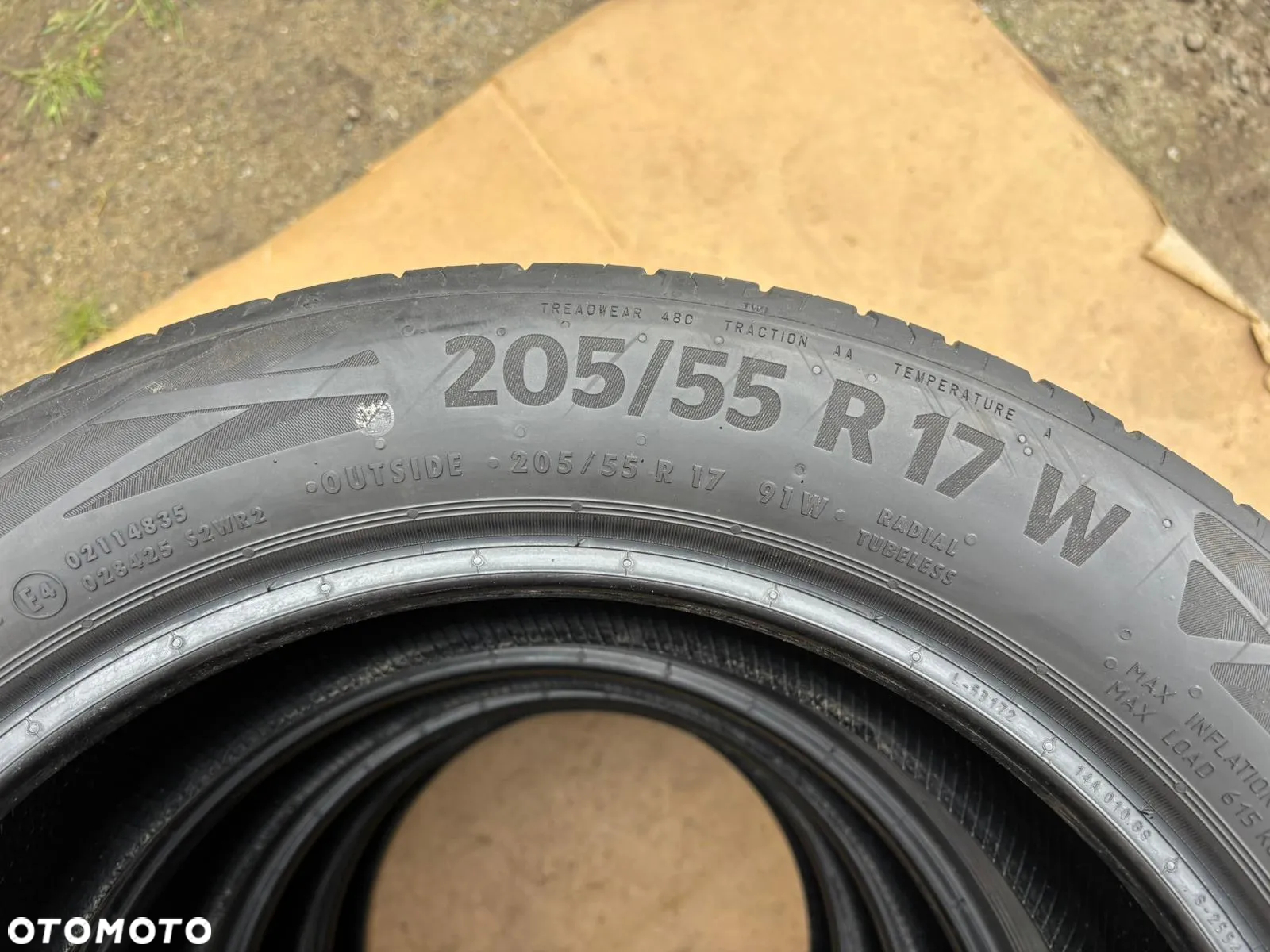 Opony Letnie Continental EcoContact 6 205/55 R17 91W Komplet Ładne - 3