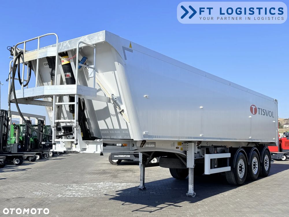 Tisvol TISVOL 2SNA | SAF | KLAPA + SZYBER DO ZSYPU | 43m3 | CAŁA ALUMINIOWA | MASA WŁASNA 5240 KG | PODNOSZONA PIERWSZA OŚ | ALUFELGI - 4