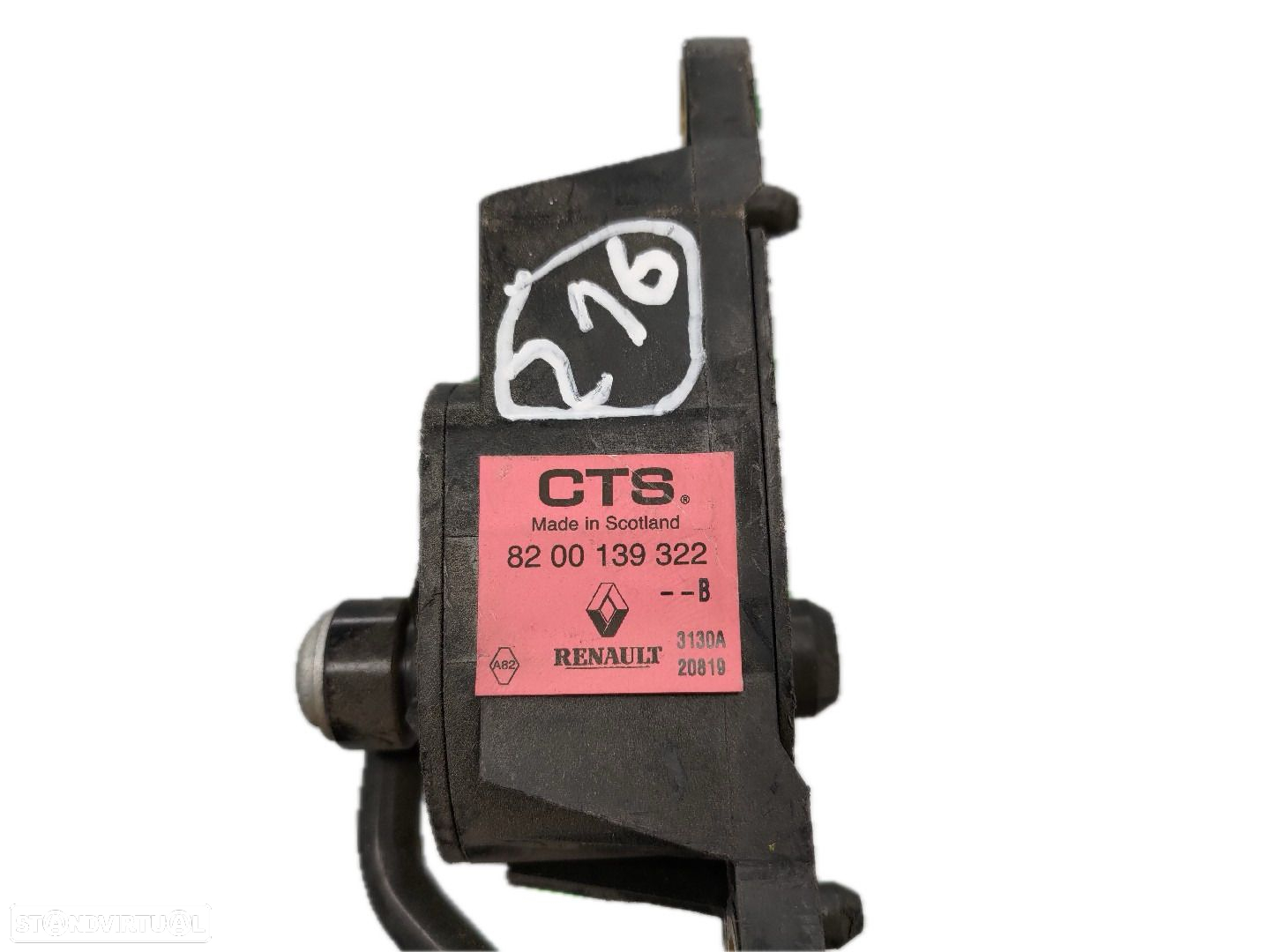 Pedal Acelerador / Acelarador / Potenciómetro Renault Modus / Grand Mo - 3