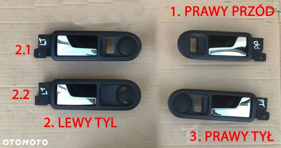 Klamka Vw Volkswagen GOLF 4 IV PASSAT B5 rączka drzwi wewnętrzną przednia tylna lewa prawa - 1
