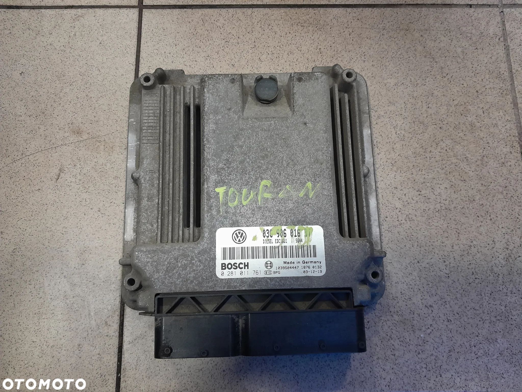 Sterownik silnika VW Touran 1.9 TDI 03G906016BT - 1