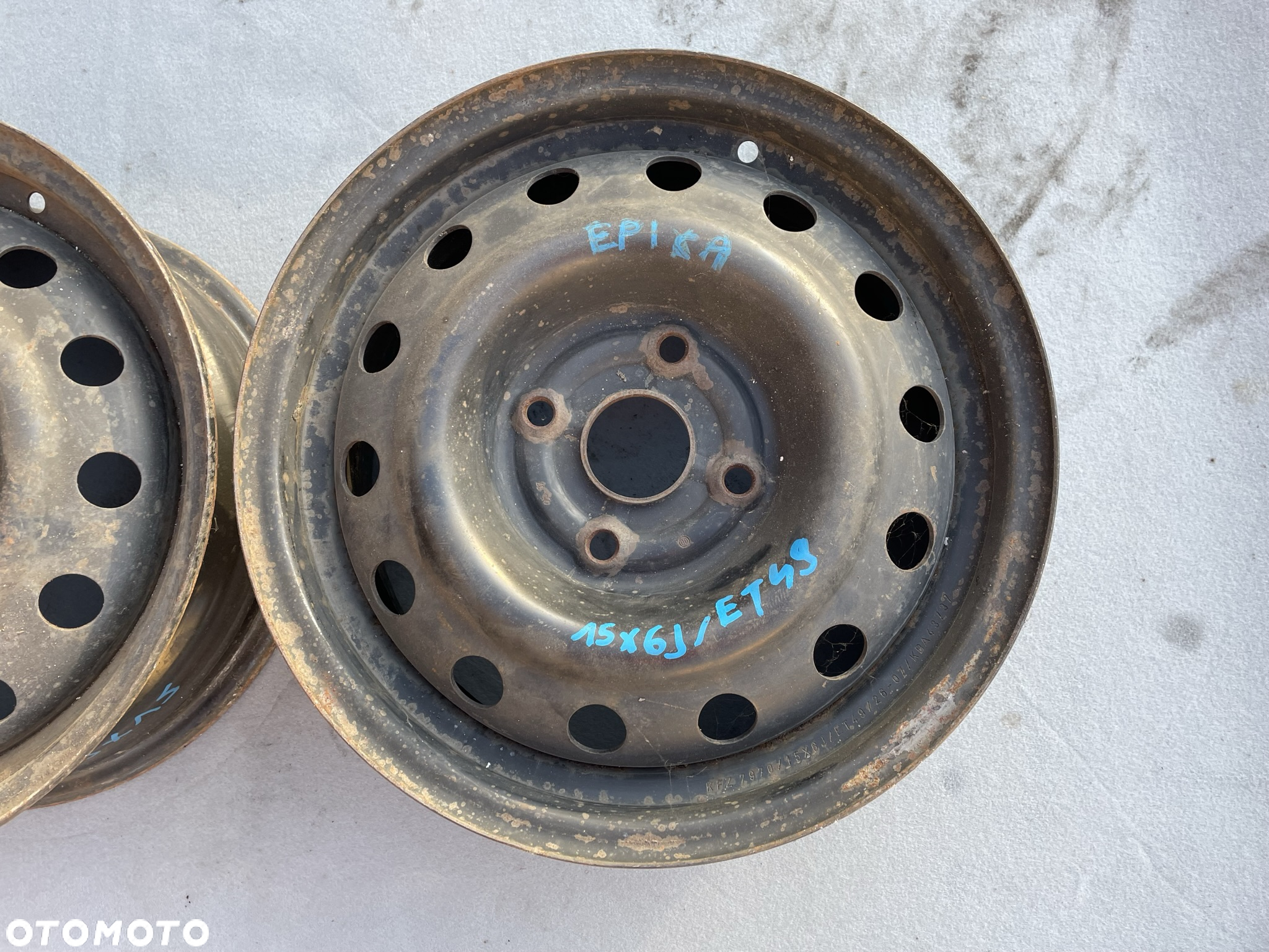 CHEVROLET EPICA FELGI STALOWE STALÓWKI ET49 15 X 6J 15X6J 7970 - 3