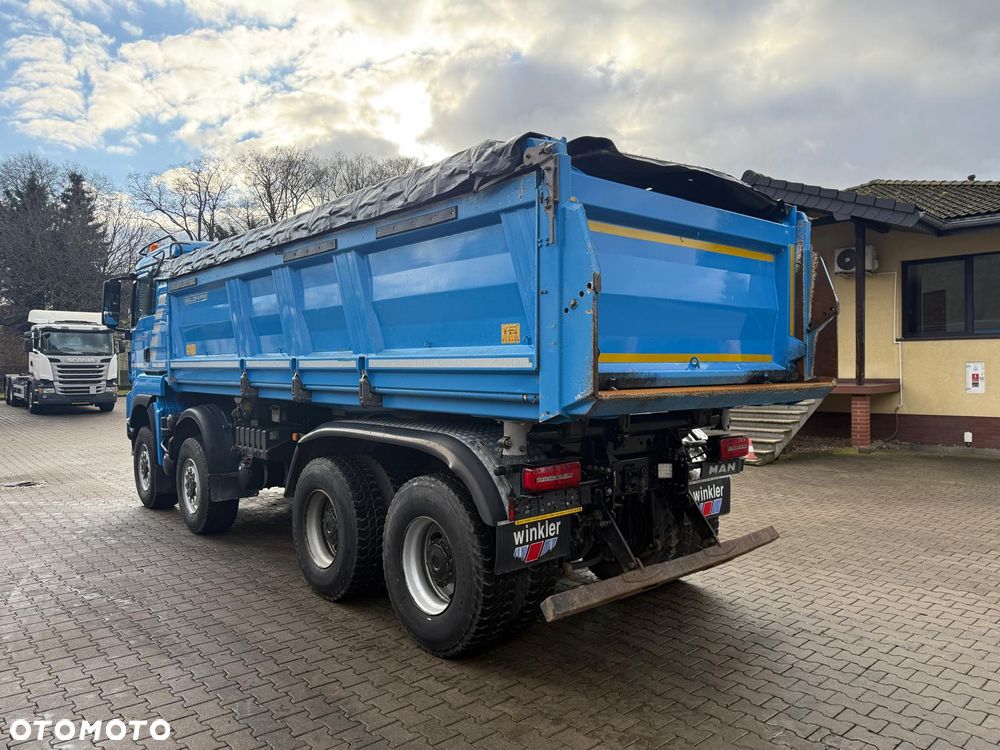 MAN 35.500 TGS wywrotka 8x6, 3-str. MEILLER, BORDMATIC, 283 t.km., TOP! - 16