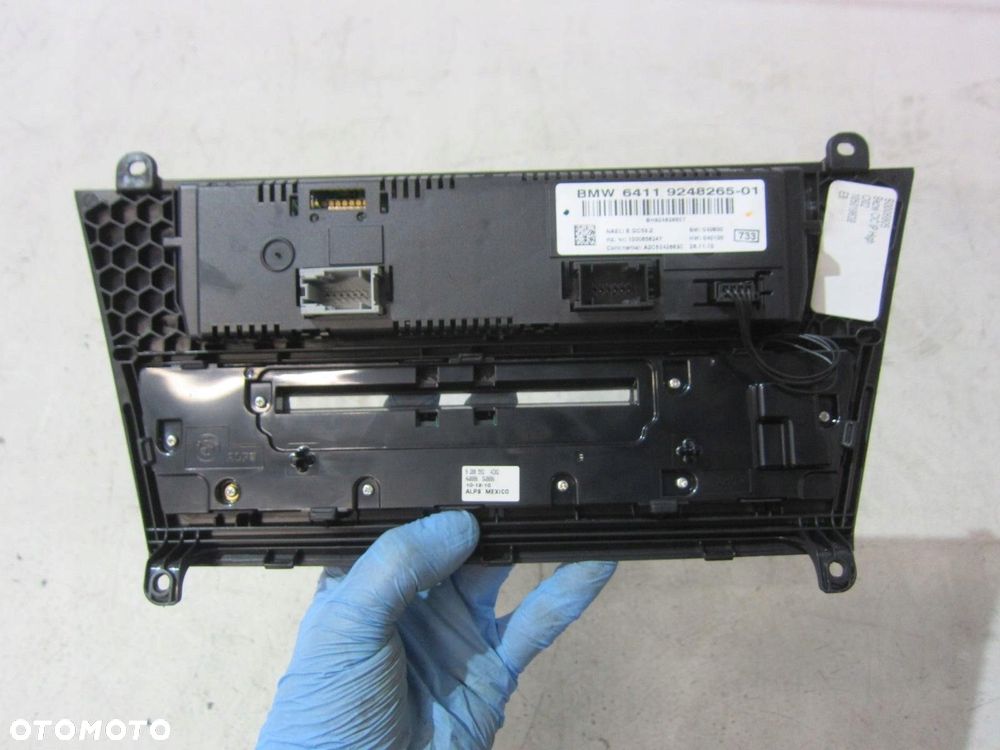 BMW X3 F25 PANEL STEROWANIA KLIMATYZACJI RADIO GRZANE FOTELE 9248265 - 11