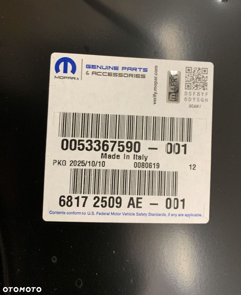 NOWE ORYGINALNE DRZWI LEWE TYLNE MAXI WYSOKI BOXER II JUMPER 2 DUCATO III MOVANO C 06-21 68172509AE - 7
