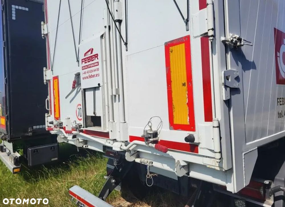 Feber Inter Cars WYWROTKA 49 M3 ZBOŻÓWKA / SZYBER + KLAPO-DRZWI / WAGA 6120 KG / PIERWSZA OŚ PODNOSZONA / SIŁOWNIK HYVA / 2023 ROK !! - 23