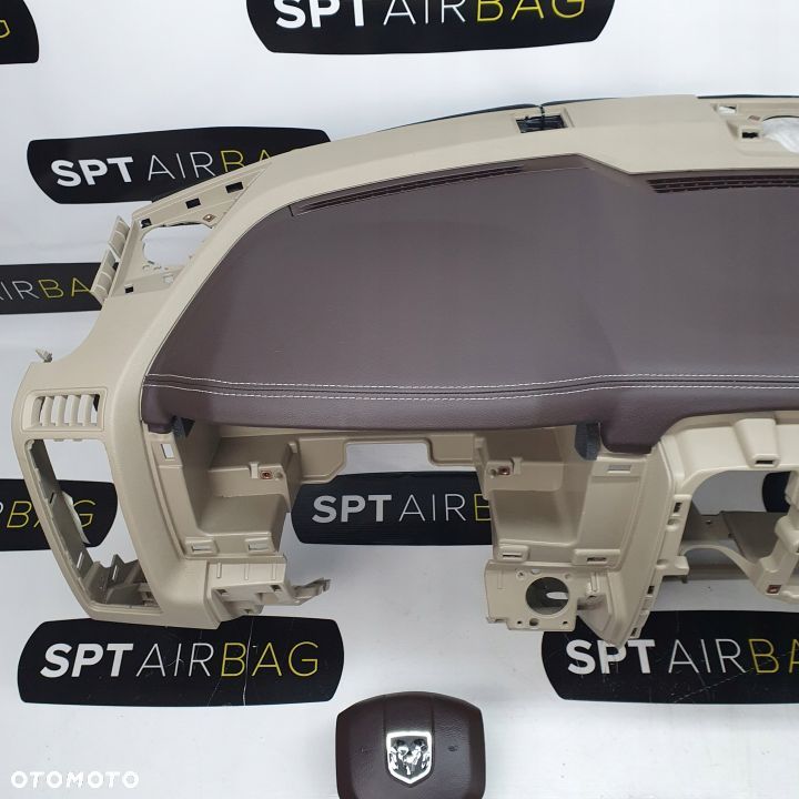 DODGE RAM DESKA ROZDZIELCZA KONSOLA KOKPIT PULPIT PODUSZKI AIRBAG AIR BAG PASY KIT SET - 2
