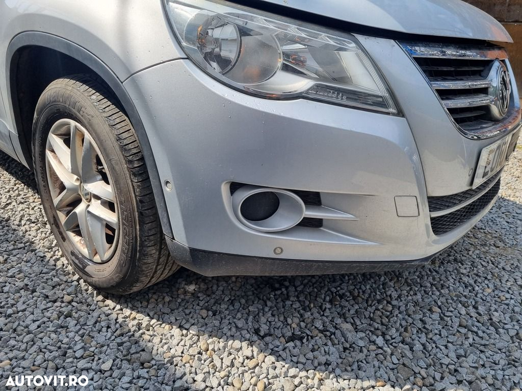 Bara fata Volkswagen Tiguan 5N 2008 - 2011 Reflex silver Metalic LA7W (1326) model fara ... - 2