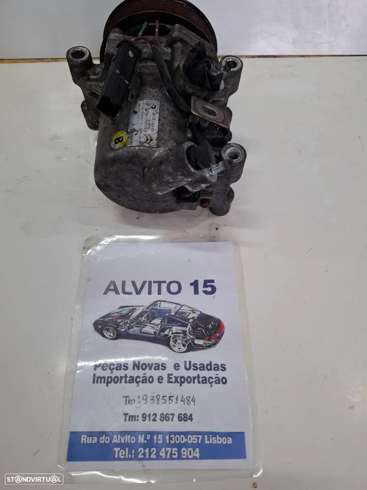 Compressor AC / ar condicionado Peugeot 1.6  2018 referência: 9830148880 - 3