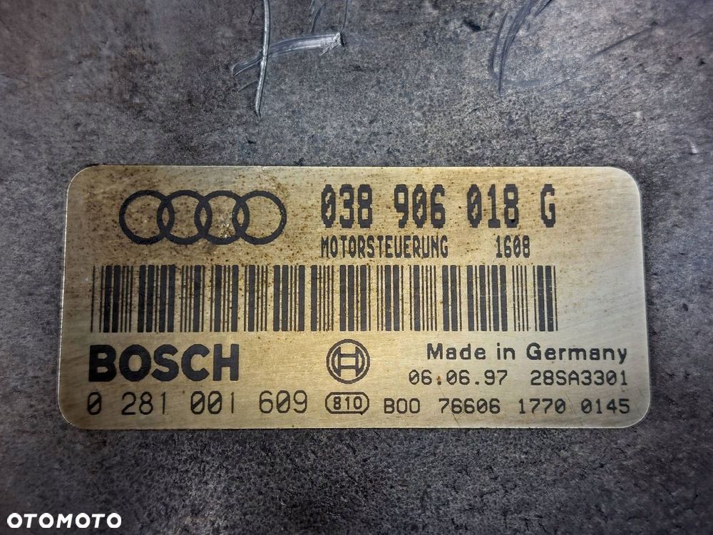 ZESTAW STARTOWY AUDI A6 C5 1.9 TDI 038906018G 4B0919860M 1J0419959 - 2