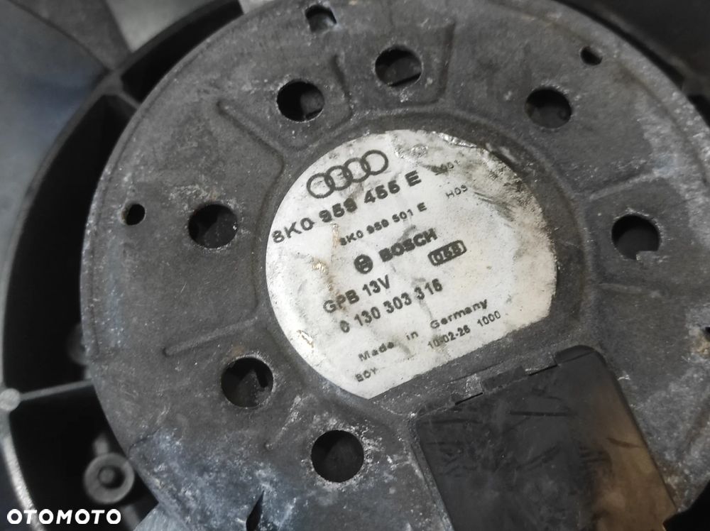 WENTYLATOR CHŁODNICY 8K0959455E 8K0959501E 0130303315 1137328315 SPRAWNY GWARANCJA AUDI A4 B8 A5 8T Q5 8R WYSYŁKA !!! - 2