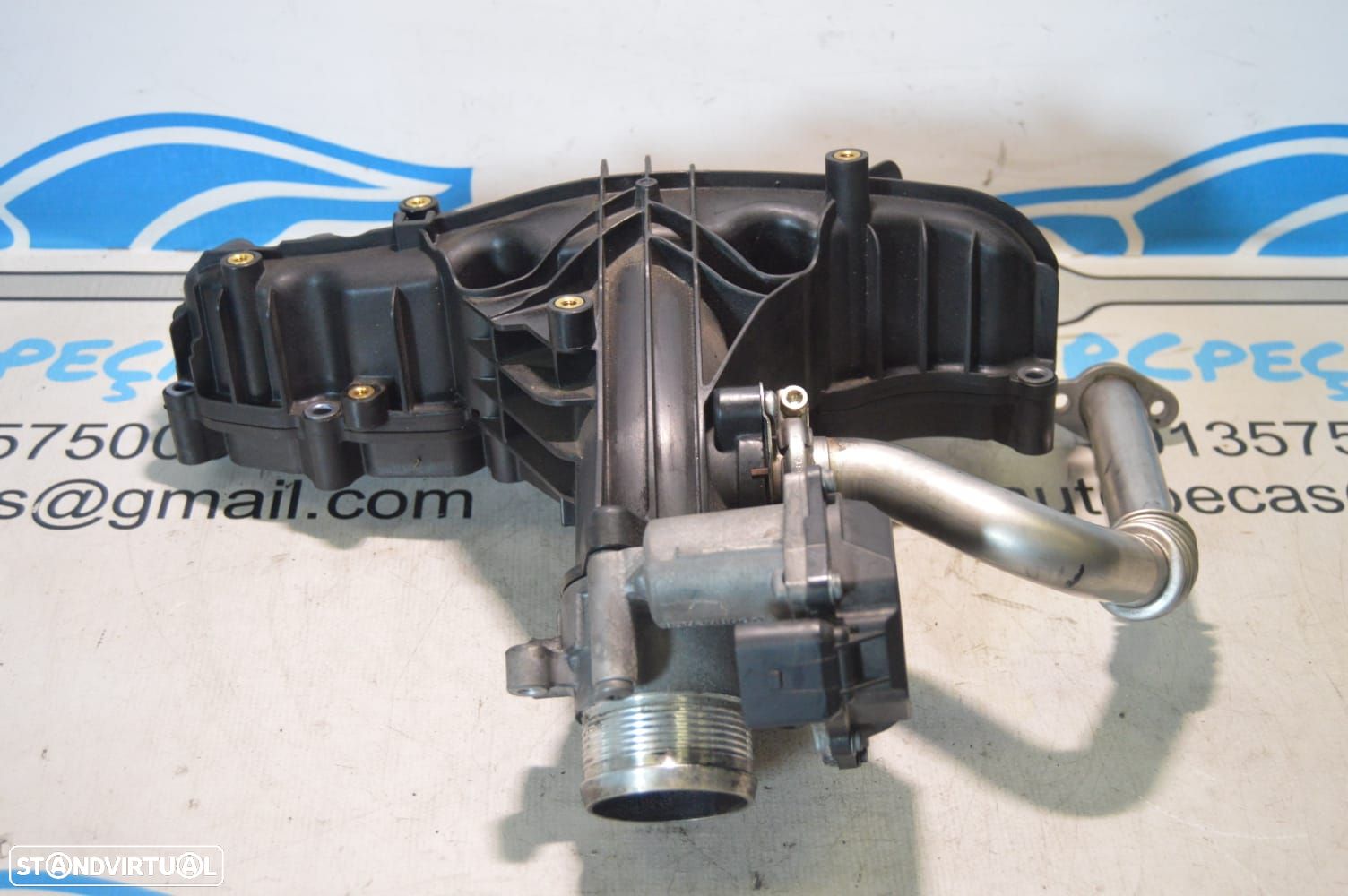 COLETOR ADMISSÃO EGR CORPO BORBOLETA VW VOLKSWAGEN 03L129711AM 03L129711 03L128063R 03L128063 A2C31762900 VW VOLKSWAGEN SHARAN 7N 2.0 TDI 140CV CFF CFFB - 1
