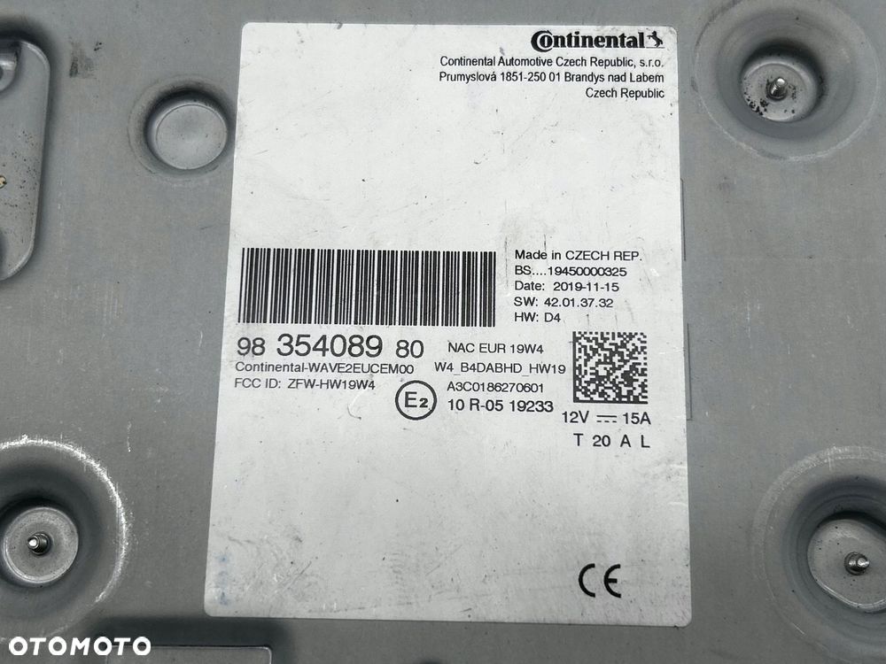 radio nawigacja citroen ds 7 9835408980 - 5