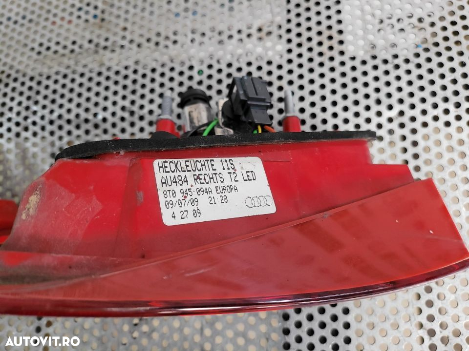 Lampa Stop Tripla Stanga Dreapta LED Haion Hayon Portbagaj Audi A5 S5 RS5 Cod 8TA 8TA - 5
