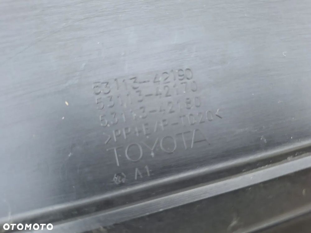 TOYOTA RAV-4 IV lift 2018- KRATKA ŚRODKOWA ZDERZAKA PRZÓD ORYGINAŁ 53113-42190 , 53113-42170 , 53113-42180 WYSYŁKA 24H - 9