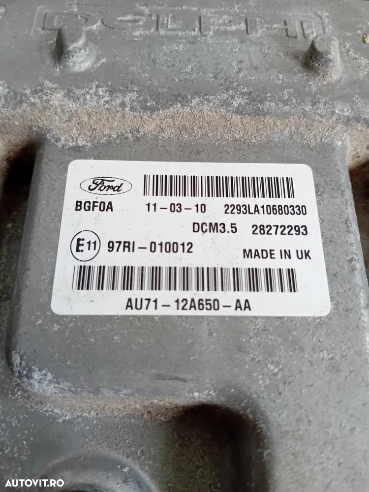Calculator Motor ECU Ford Modeo Mk4 Kuga 1 I 2.0 Tdci 2008-2013 Cod AU7-12A650-AA Motor TXDA - 6