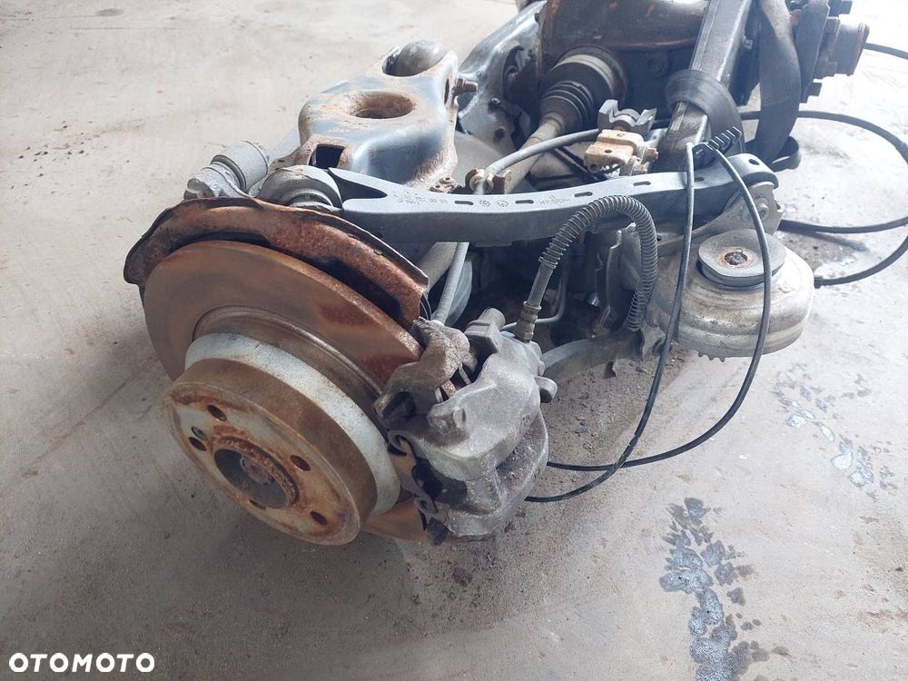 KOMPLETNE ZAWIESZENIE BELKA SANKI TYŁ + DYFER MERCEDES W211 2.2 CDI 2.87 - 9