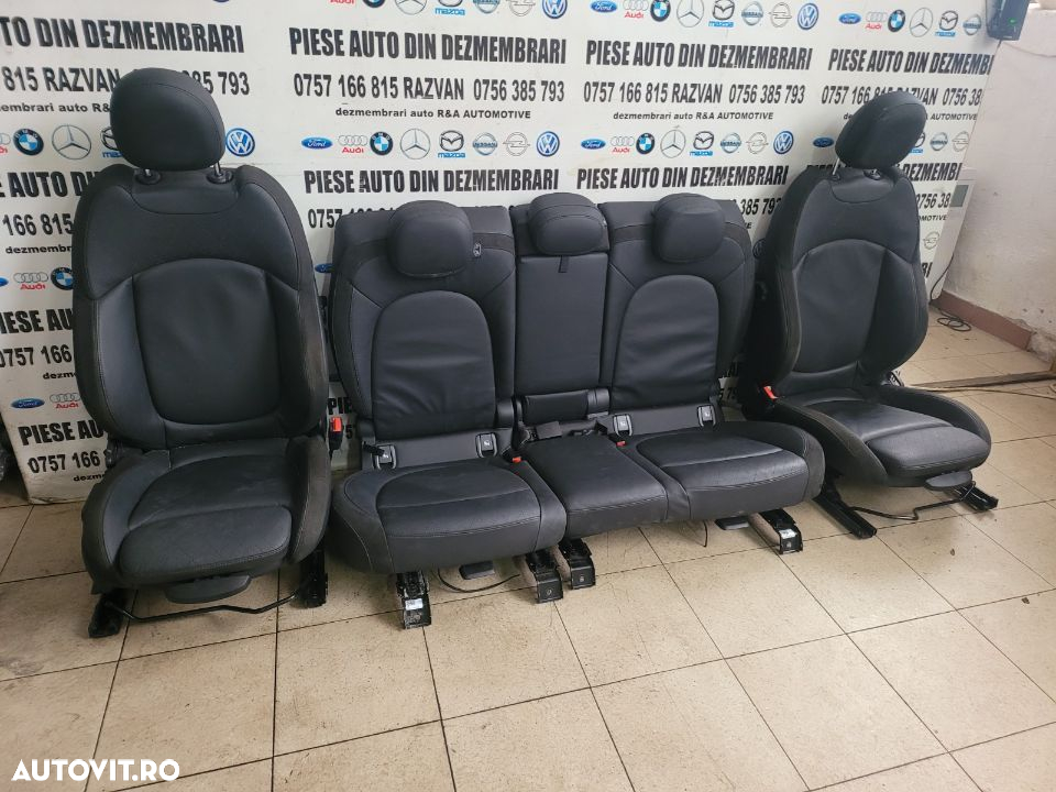 Interior Complet Scaune Fata Bancheta Mini F54 F56 Model 2 Usi Volan Stanga Impecabile - 2