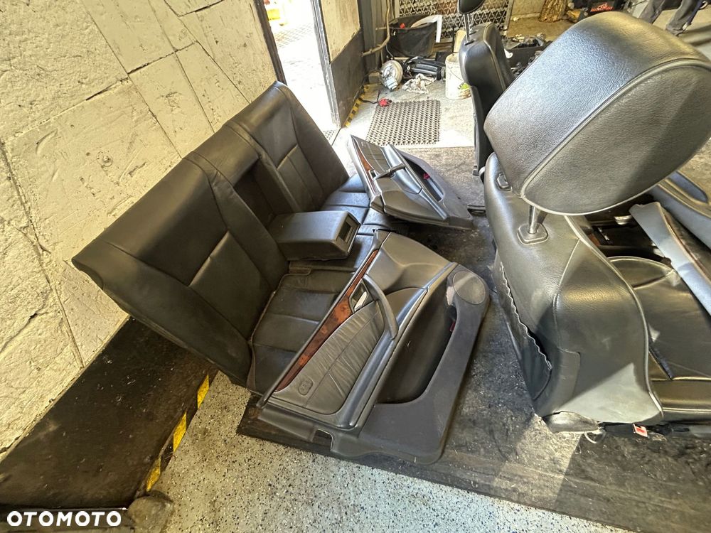 mercedes w210 sedan fotele kanapa skóra podgrzewane europa - 9