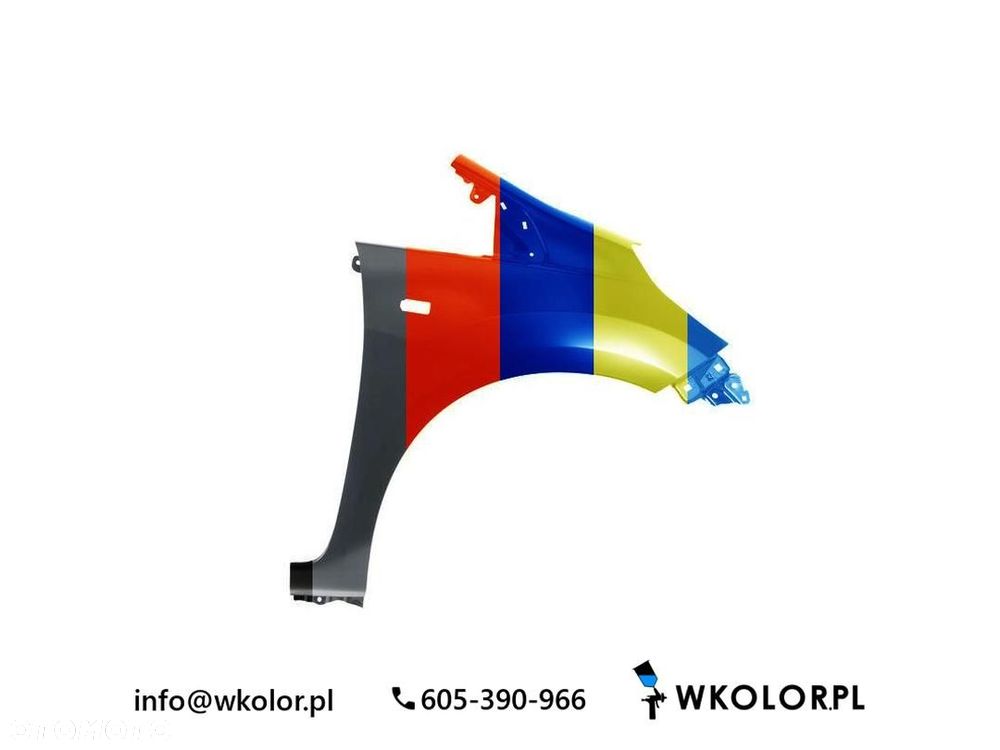 NOWY BŁOTNIK HONDA JAZZ III 2008- LAKIEROWANY W KOLOR - 1