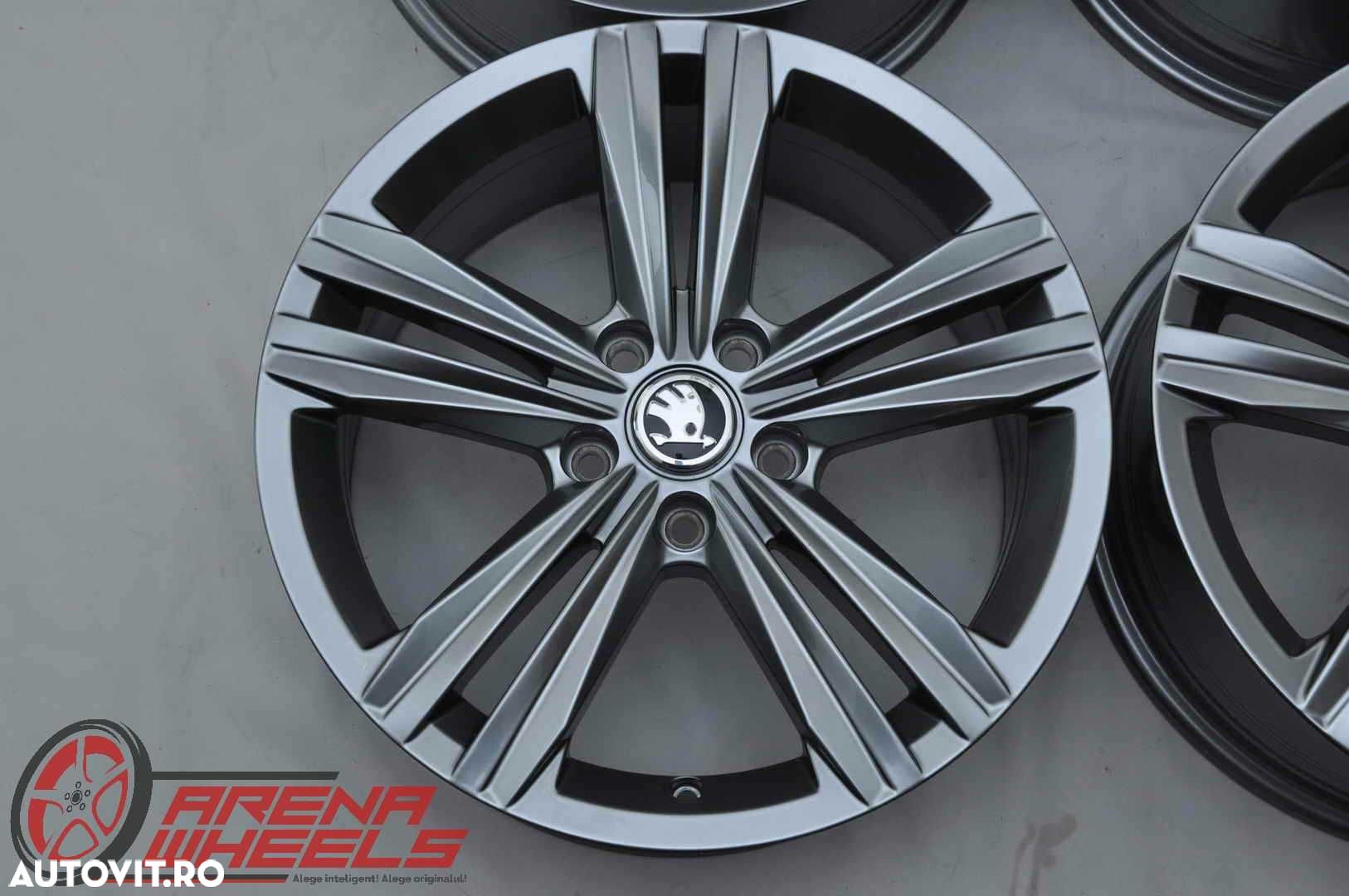 Jante Noi 17 inch Originale Skoda Octavia Superb Yeti Karoq Kodiaq R17 - 5