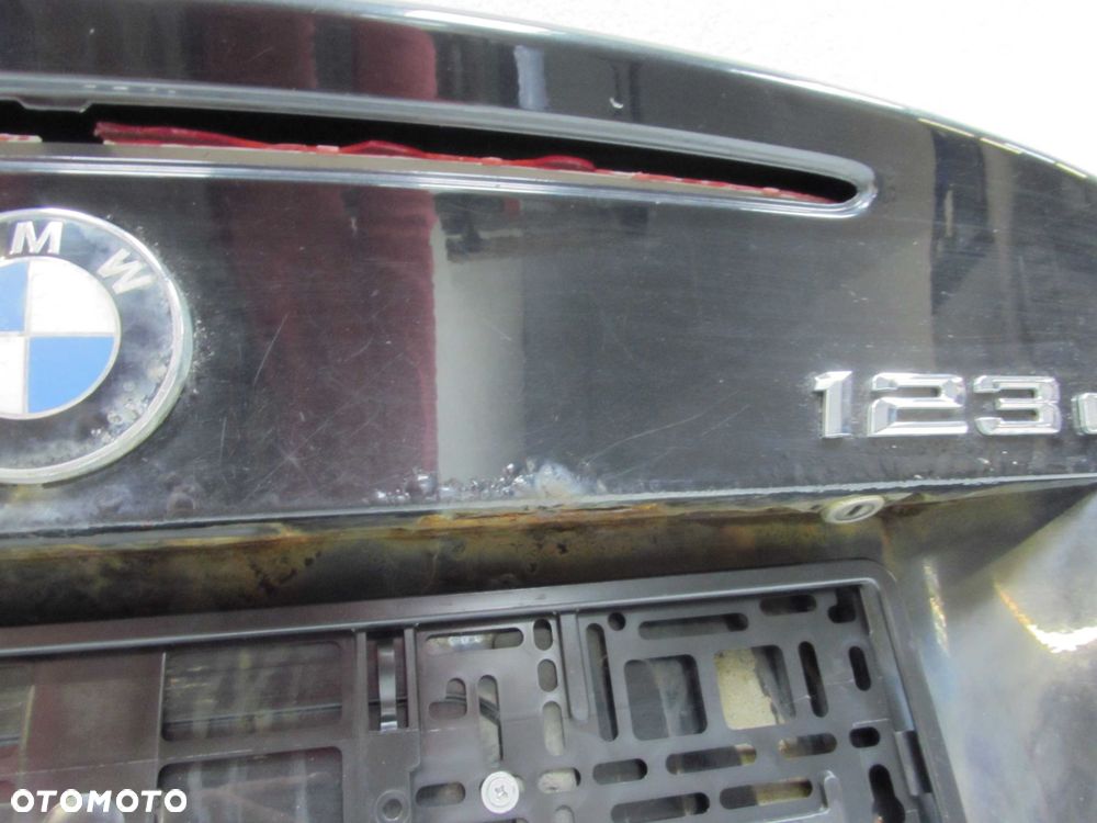 BMW 1 E82 M1 04-12 KLAPA BAGAZNIKA TYL BLACK SAPPHIRE METALIK - 5