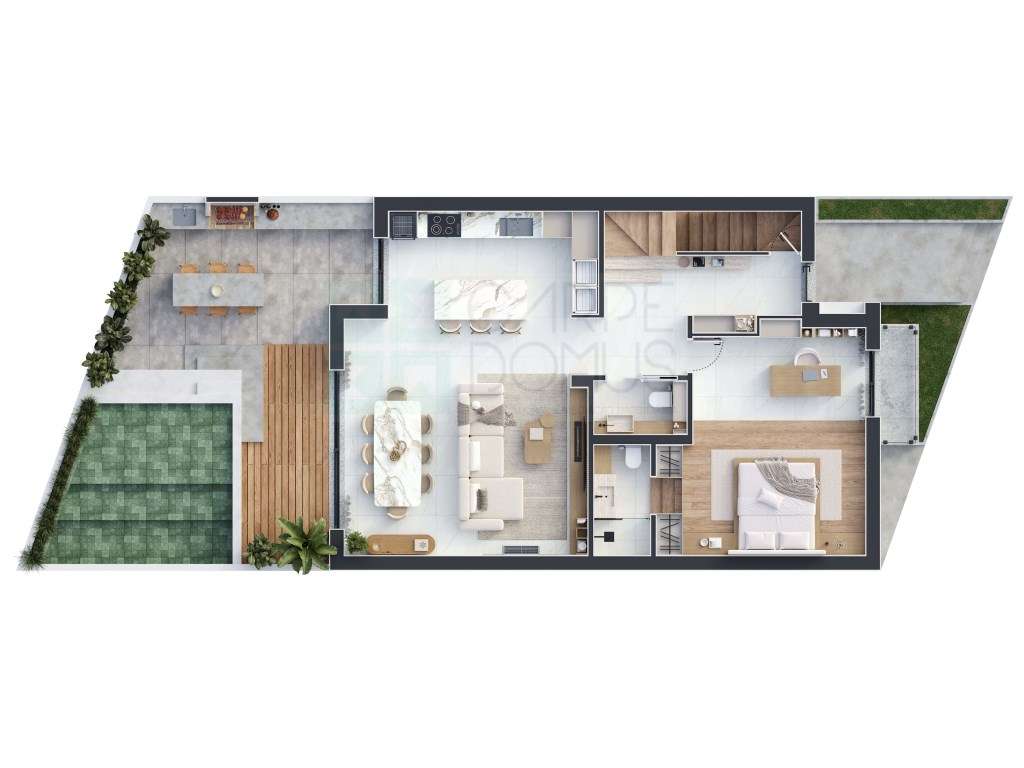 Moradia Geminada Moderna com Piscina e Jacuzzi - Disponível em Agos... - Grande imagem: 2/24