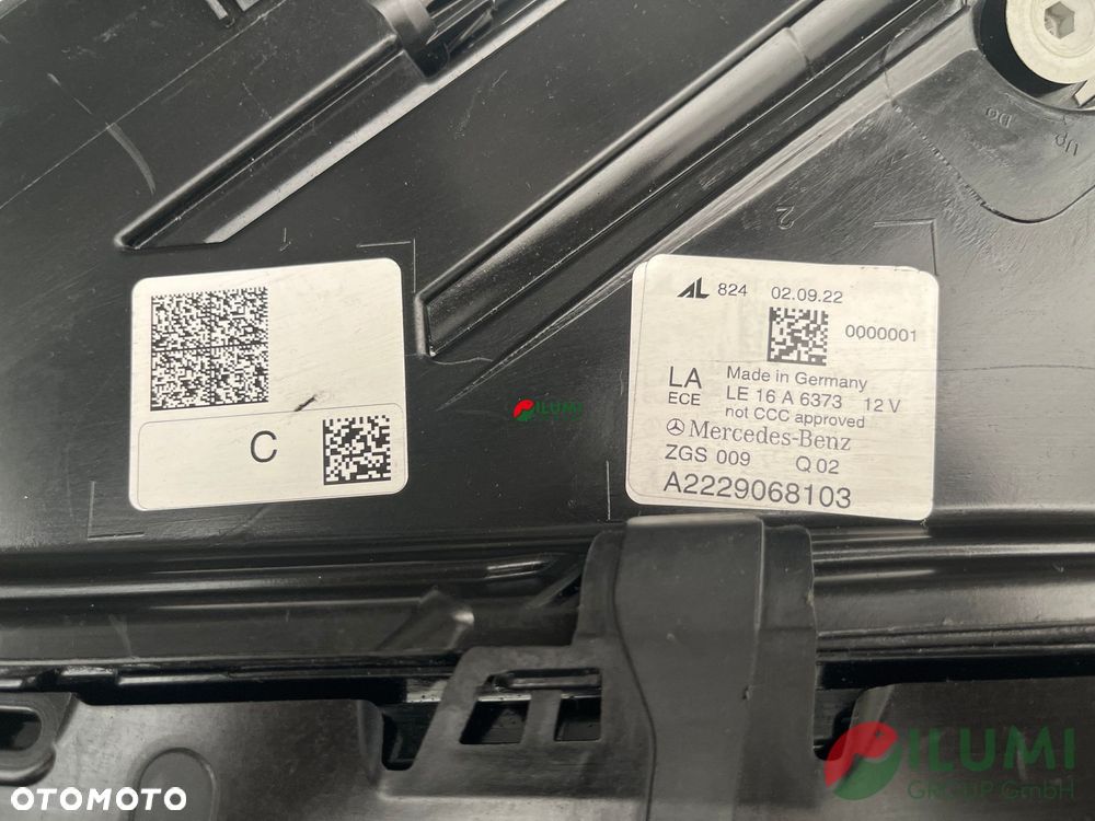 MERCEDES W222 Multibeam Nightvision Reflektor Lewy A2229068103 - 7