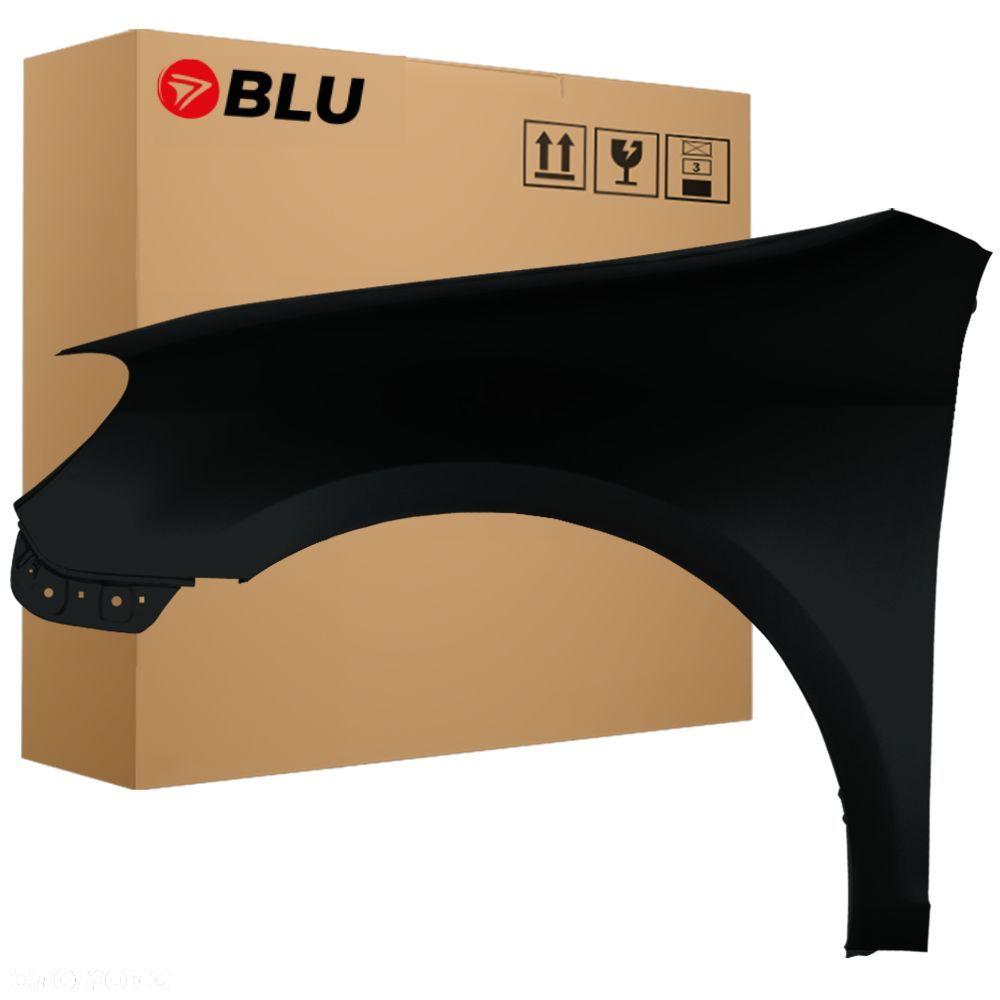 BLU Błotnik VOLKSWAGEN VW GOLF VI 6 VARIANT KOMBI LC9Z lewy przód czarny 2008-2016 BlackMagic - 1
