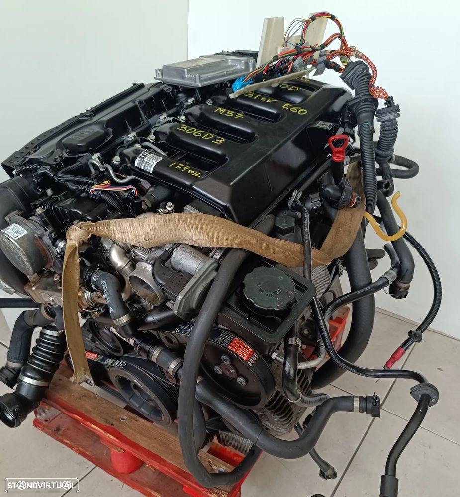 Motor Bmw 530D 231cv E60 M57 306D3 bloco aluminio caixa velocidades 6HP28 047w3e - 3