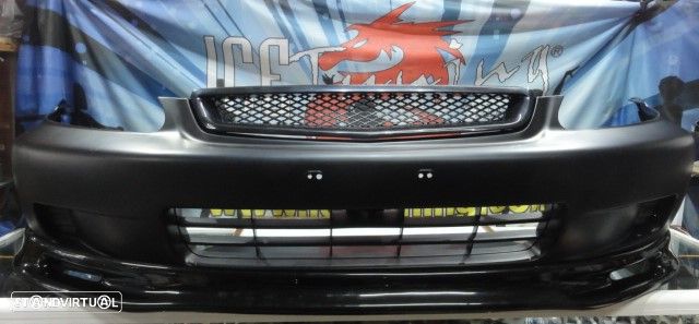 Para-choques frontal honda civic 1999-2001 2 / 3 / 4 portas em plástico ABS - 41