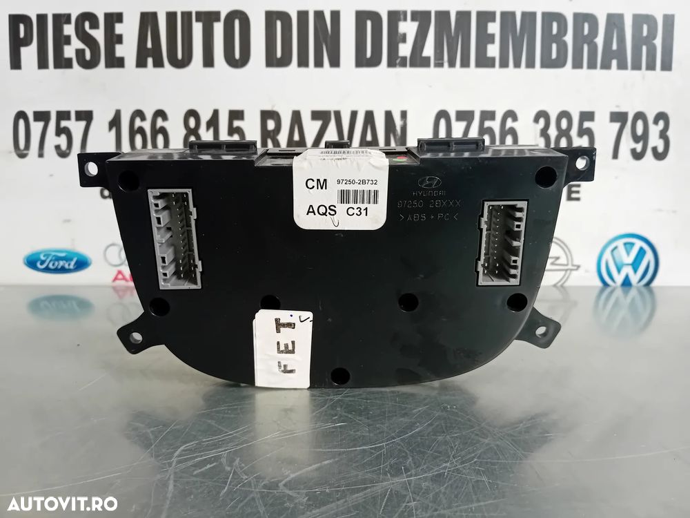 Panou Modul Dublu Climatronic Hyundai Santa Fe 2 II An 2006-2012 Cod 97250-2B732 - 5