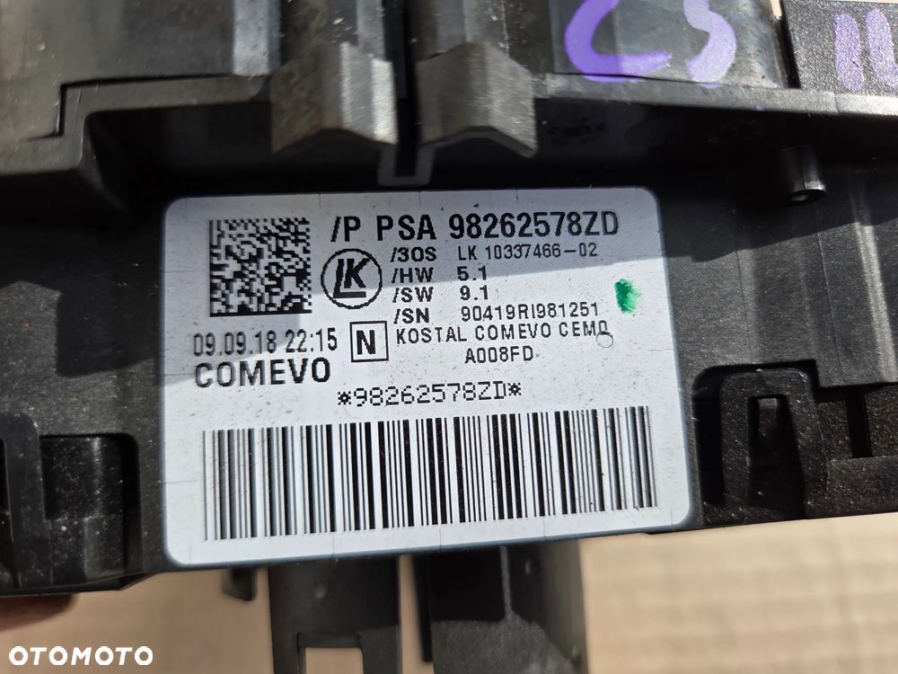 Przełącznik zespolony Citroen C3 III  98262578ZD - 6