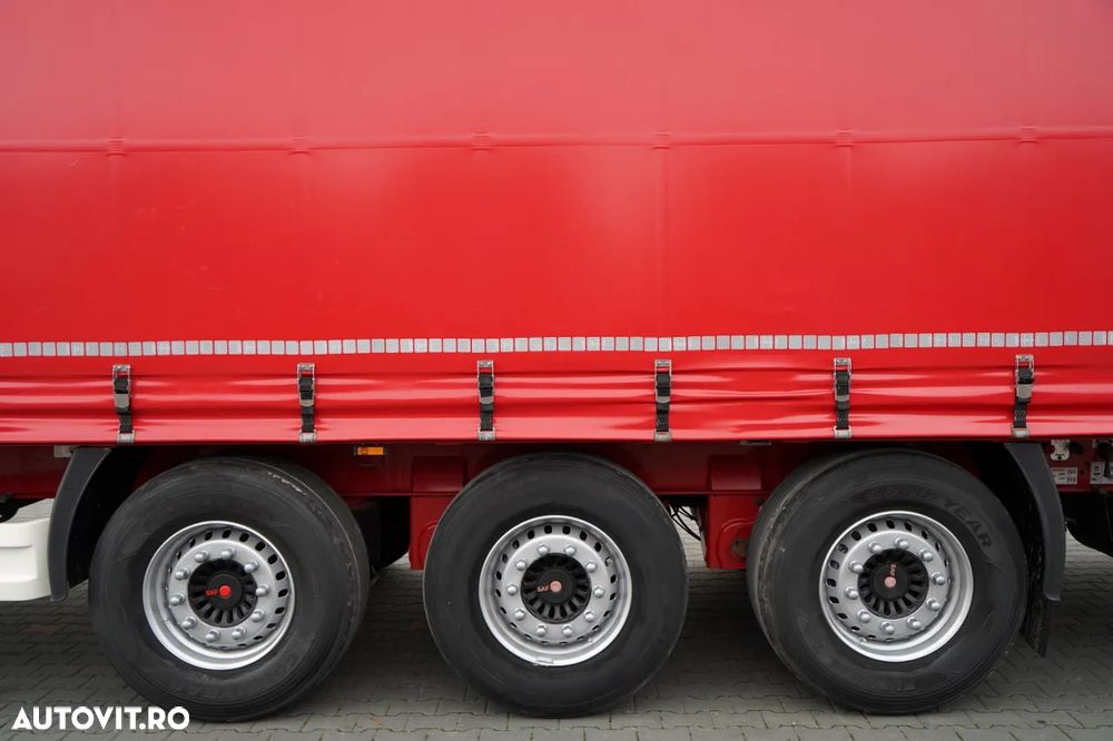 Wielton CORTINĂ STANDARD / REMORCA DIN OȚEL - 9 M / AXĂ RIDICATĂ / SAF - 27