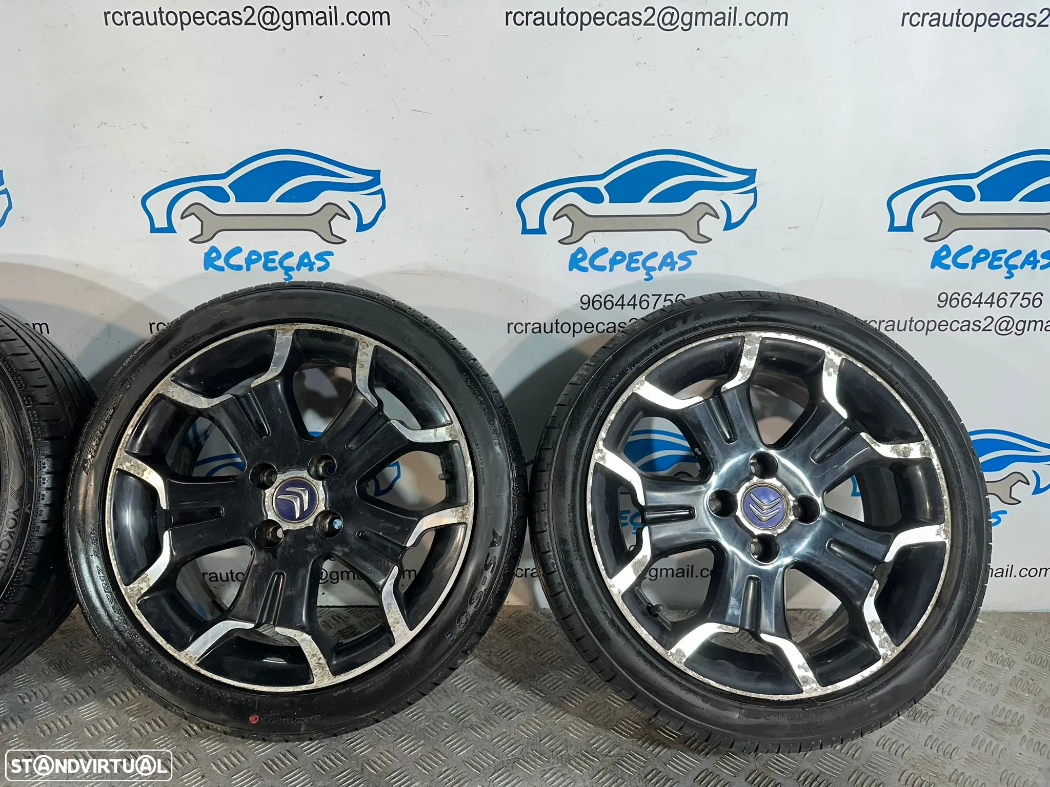 .Conjunto Jantes 17 Originais Citroen DS DS3 7J ET25 4x108 - 6