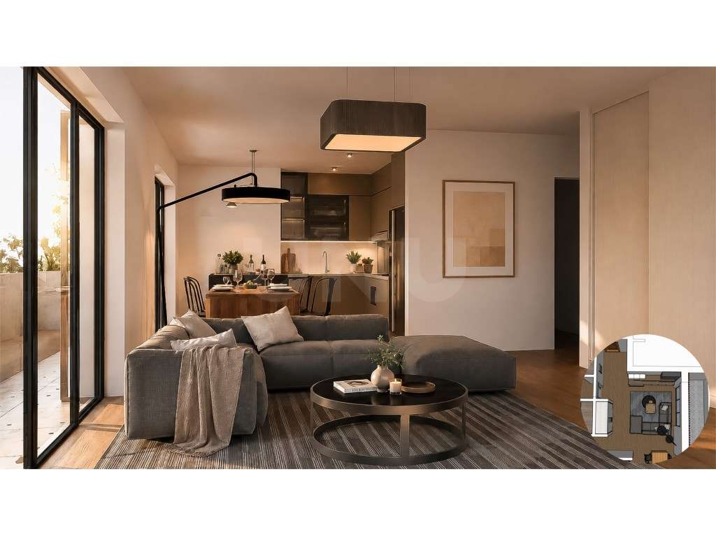 Apartamento T2 para venda na praia da Consolação, Peniche. - Grande imagem: 2/8