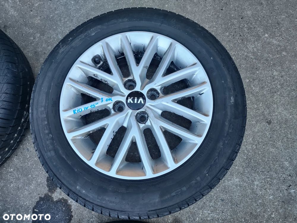 KOŁA FELGI ALUMINIOWE OPONY LETNIE PIRELLI CINTURATO 1P 185/65R15 KIA RIO IV 2023r. 6.26mm - 11