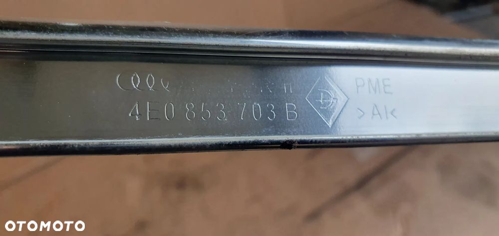 Listwa dachowa lewa chrom Audi A8 D3 4E0853703B - 6
