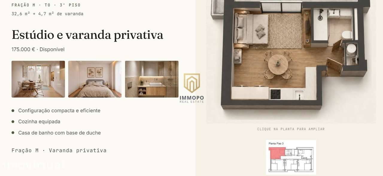 Apartamento T0 Venda em Perafita, Lavra e Santa Cruz do Bispo,Matosinh - Grande imagem: 2/2