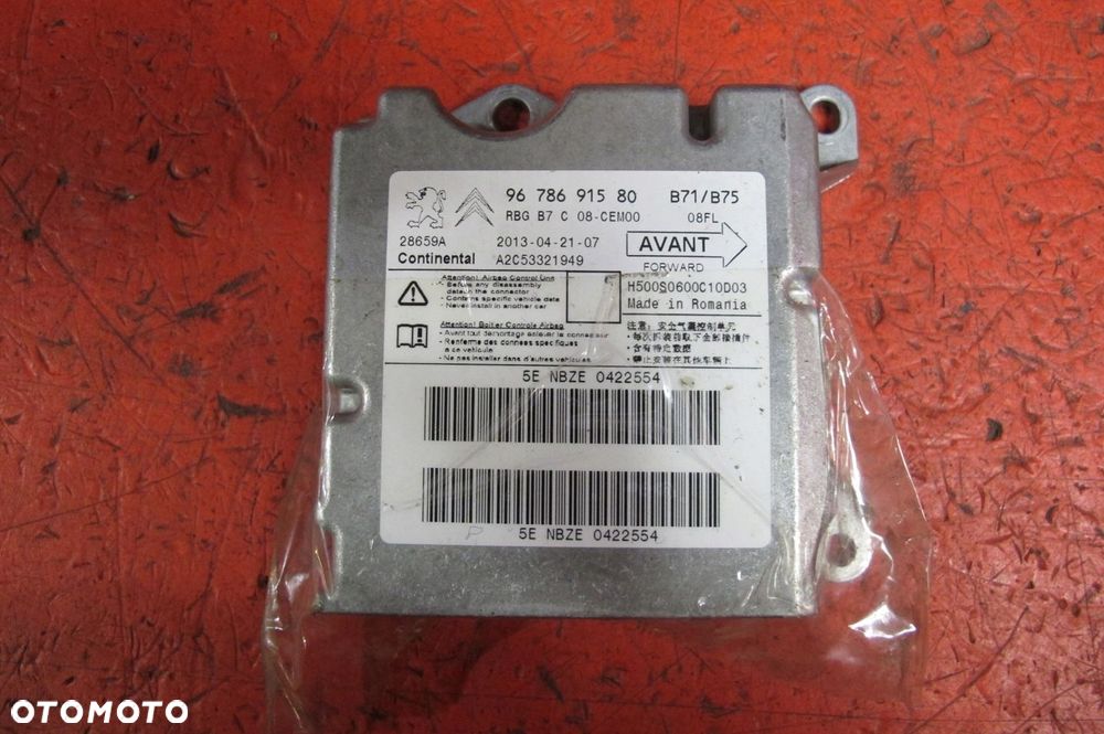 CITROEN DS4 I 1 NX PODUSZKI AIRBAG DESKA KONSOLA KOKPIT PASY NAPINACZE KPL - 5