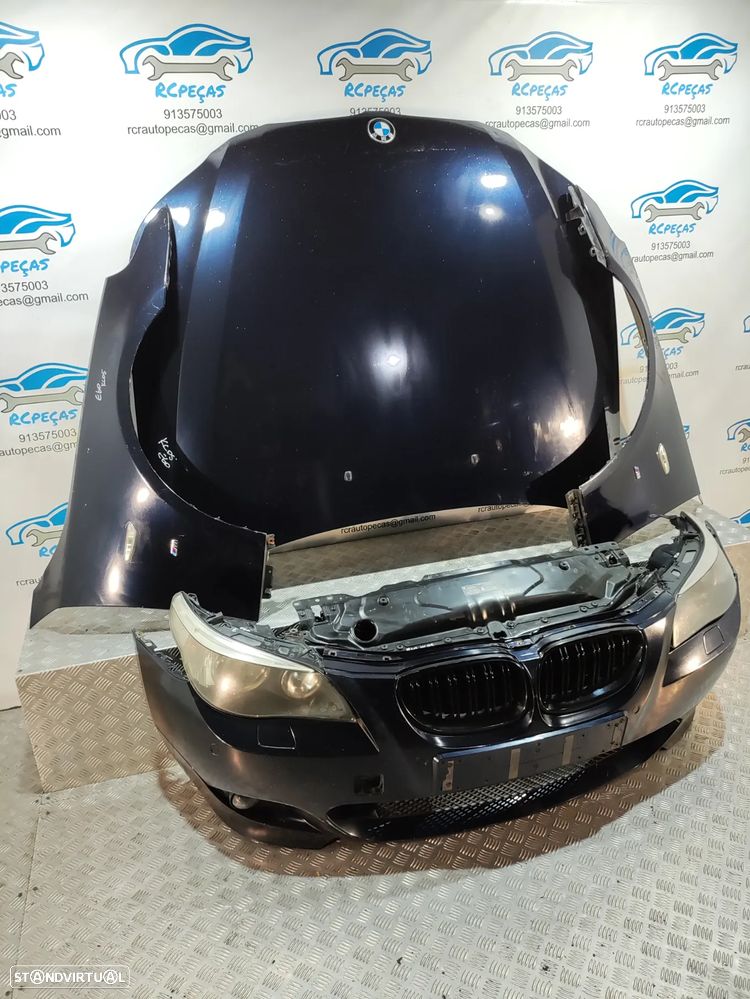 - FRENTE COMPLETA BMW SERIE 5 E60 SEDAN PACK M E61 TOURING PACK M CAPOT PARACHOQUES SENSORES GUARDA-LAMAS OTICAS RADIADOR VENTILADOR FRENTE FIBRA REFORÇO - 2