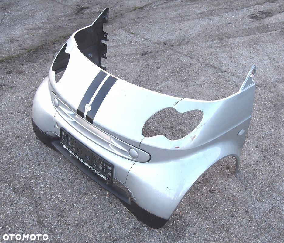 ZDERZAK MASKA BŁOTNIKI PRZÓD SREBRNY KOMPLETNY SMART FORTWO 450 1998-2007 - 6